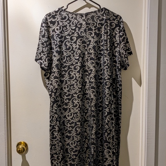 Claire France elegant Black and White Patterned Dress size 2X - Picture 2 of 2